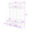 Modern Hall Tree with Bench, Hooks and Storage Compartments-1910706438