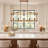5-Light 30" W Dimmable Bronze Linear Chandelier for Kitchen Island