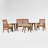 4 - Person Patio Conversation Set with Cushions-1960746588