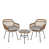 Structure brun clair / coussin beige