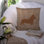 Coussin décoratif intérieur/extérieur corgi en toile jute