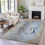 Tapis bleu intérieur / extérieur lavable à la machine-111925271
