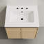 Meuble-lavabo mural 24 po St. Tropez en chêne naturel avec comptoir à 3 trous-1321191064-1321191070