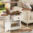 Farmhouse End Table, Side Table, Nightstand With Adjustable Shelf And Drawer