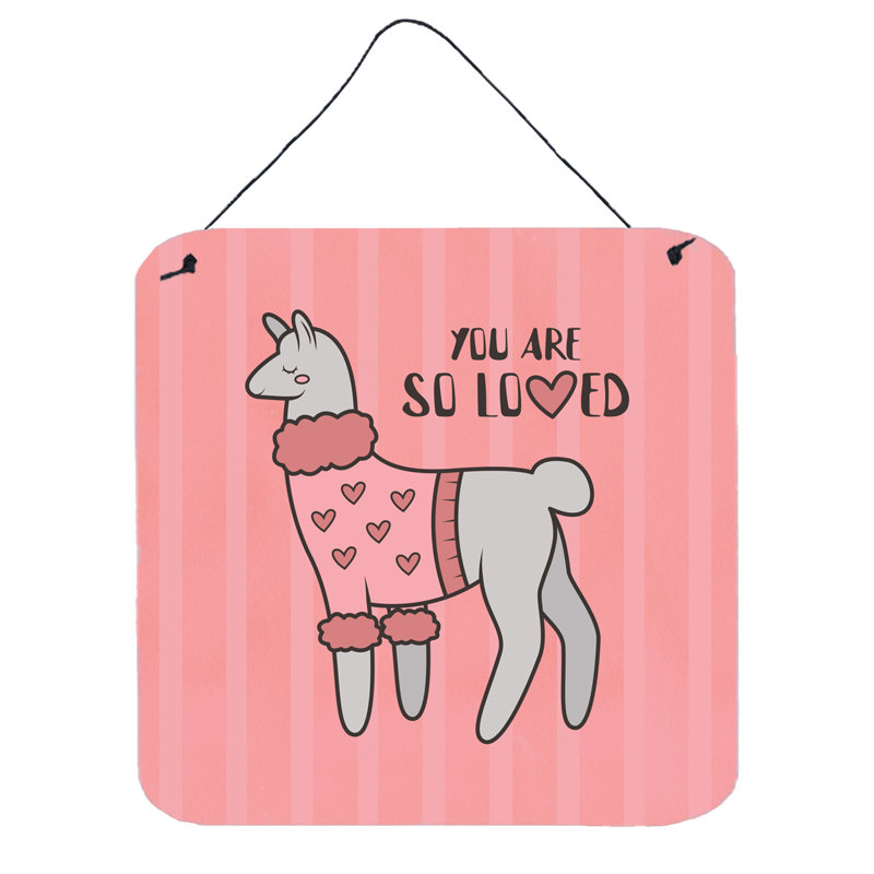 Décoration murale tu as aimé llama