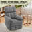 KORSER Recliner Chair,Rocker Recliners for Adults, Small Recliners for Small Spaces, Manual Recliner with Side Pockets for Living Room Bedroom-347746221