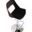 Stool With 360° Swivel, Adjustable Height, And Weathered Oak For Bar Counter In Black Upholstery Modern Swivel Wood Back, Diamond