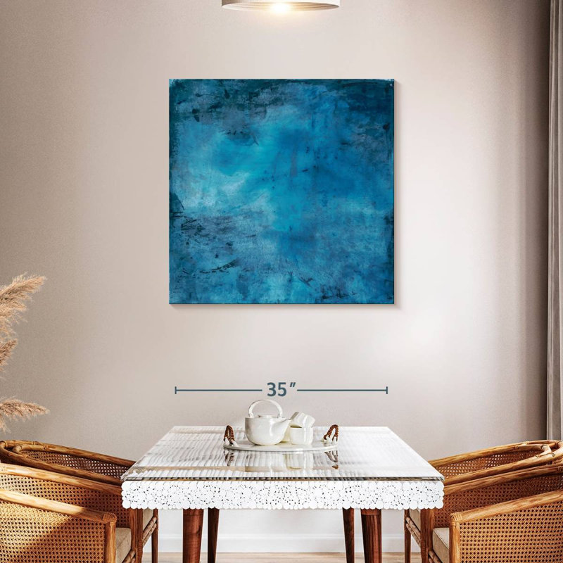 A Blue Lagoon, 36" H x 36" W