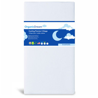 Greenguard Gold Certified 2 Stage Waterproof Standard Crib/Toddler Rectangle Mattress
