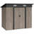 Garden 7 ft. W x 4 ft. D Steel Storage Shed