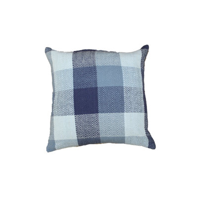Throws Plaid Cotton Reversible Throw Pillow