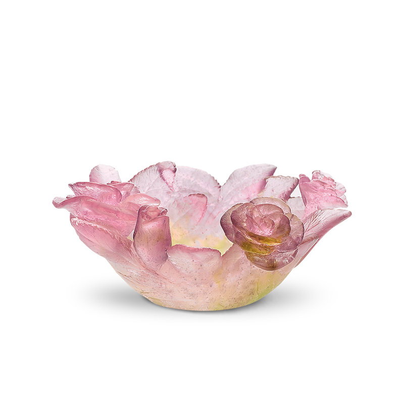 Roses Handmade Crystal Decorative Bowl