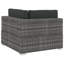 Canapé de patio rectangulaire avec coussins de 27,4 po de large Ciaron-421834150-471407557-471407554