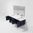 Geneva 72" Wall-Mounted Double Bathroom Vanity Set with Mirror-87285995-91877472