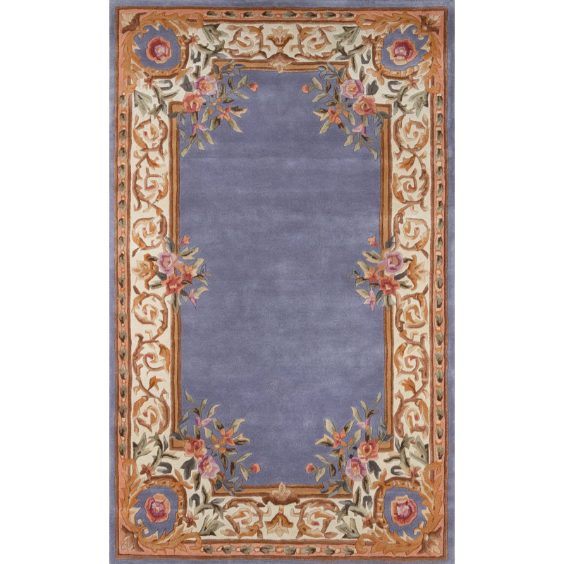 Akuji Wool Floral Indoor Rug, Rectangle 5' x 8'