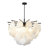 Transitional 7 Light Glass Petal Chandelier