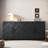 70.8" Black Buffet Cabinet With Storage,wood Sideboard Large Console Table