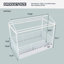 Lits jumeaux en métal avec tiroirs de rangement, structure en acier blanc en forme de maison, style moderne pour enfants