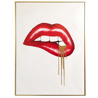 Sparkles Home | Art mural en toile Dripping in Gold
