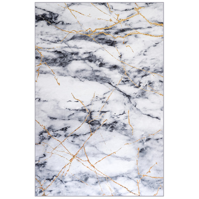 Straub Modern Abstract Carpet Indoor Washable Rug Non-Slip Soft Small Area Rug Marble Mats Thin Print For Home Decor