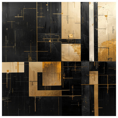 Black   Geometry Blankets