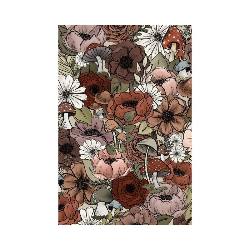 Forest Florals by Katie Bryant - Wrapped Canvas Gallery-Wrapped Canvas Giclée, 20.32 cm H x 30.48 cm W