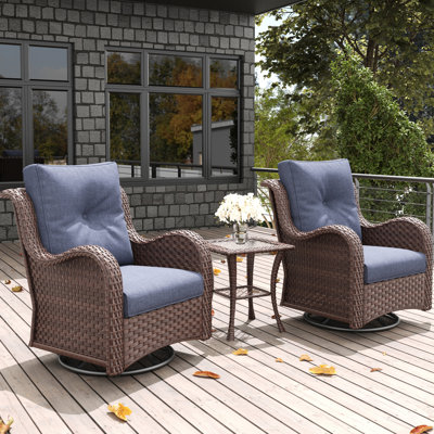 Ensemble de chaises de patio 3 pièces LayinSun