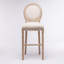 Ensemble de 2 tabourets en bois French Country avec sièges rembourrés, éponge à haute résilience et dossier ergonomique