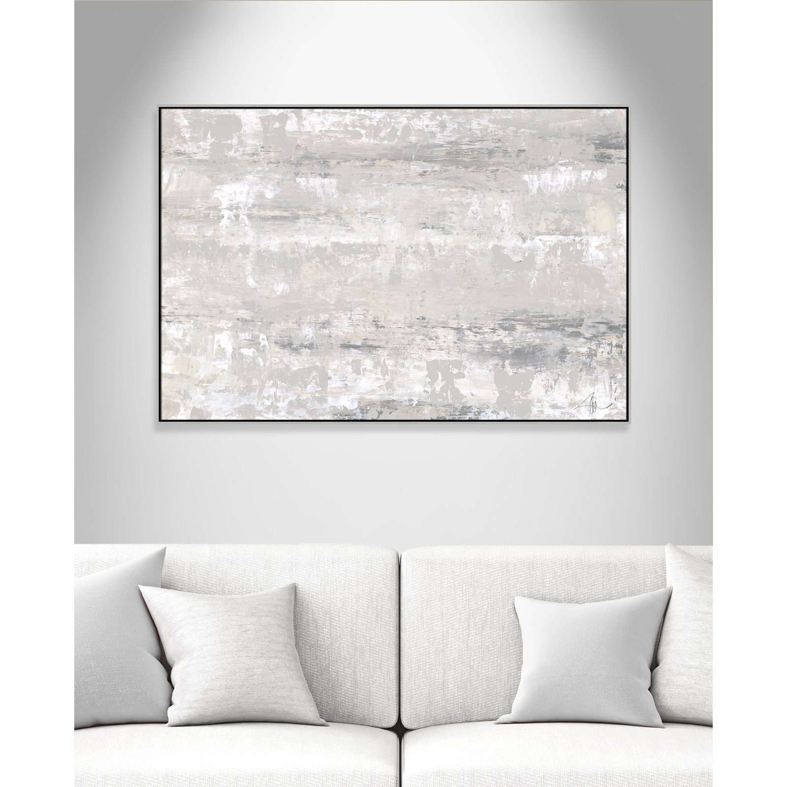 Desert Winds by Filippo Ioco - Print, Silver Framed Canvas, 41.5" H x 61.5" W x 2" D