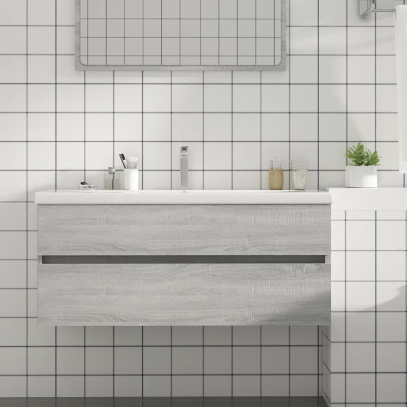 Adjua Bathroom Cabinet, Grey Sonoma