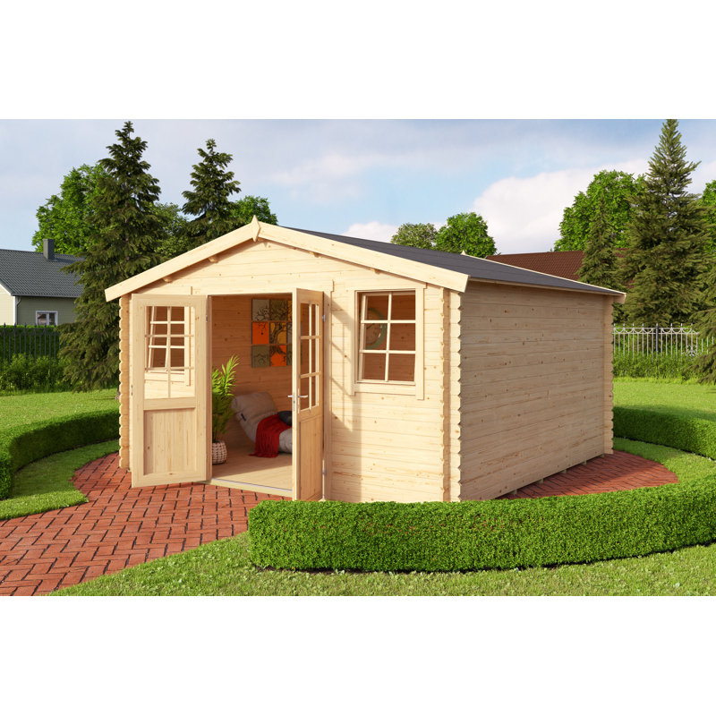 Lasita Wels 4 - 13 x 13 Ft. Apex Roof Summerhouse With Single Glazing (28mm)