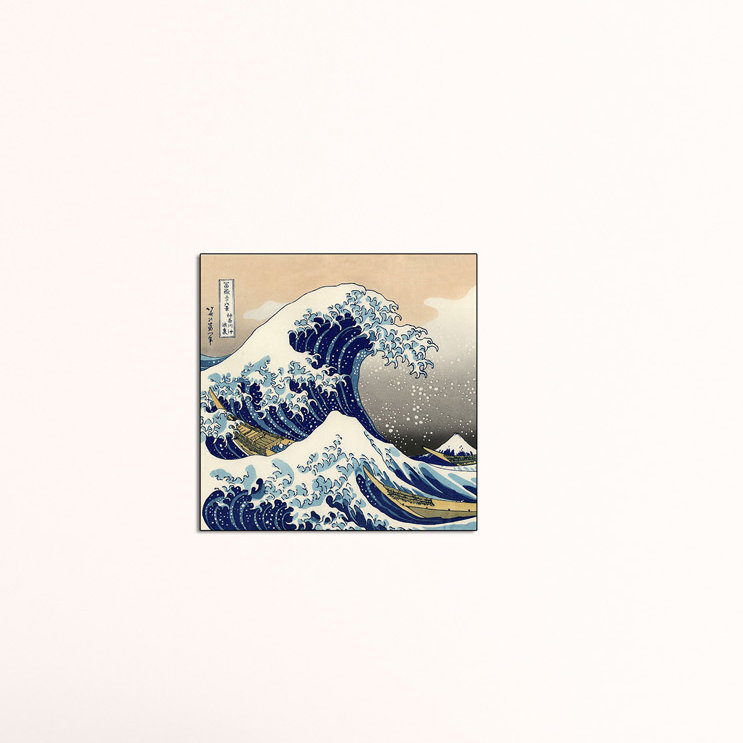 Hokusai - Wrapped Canvas Painting, 50cm H x 50cm W x 1.8cm D