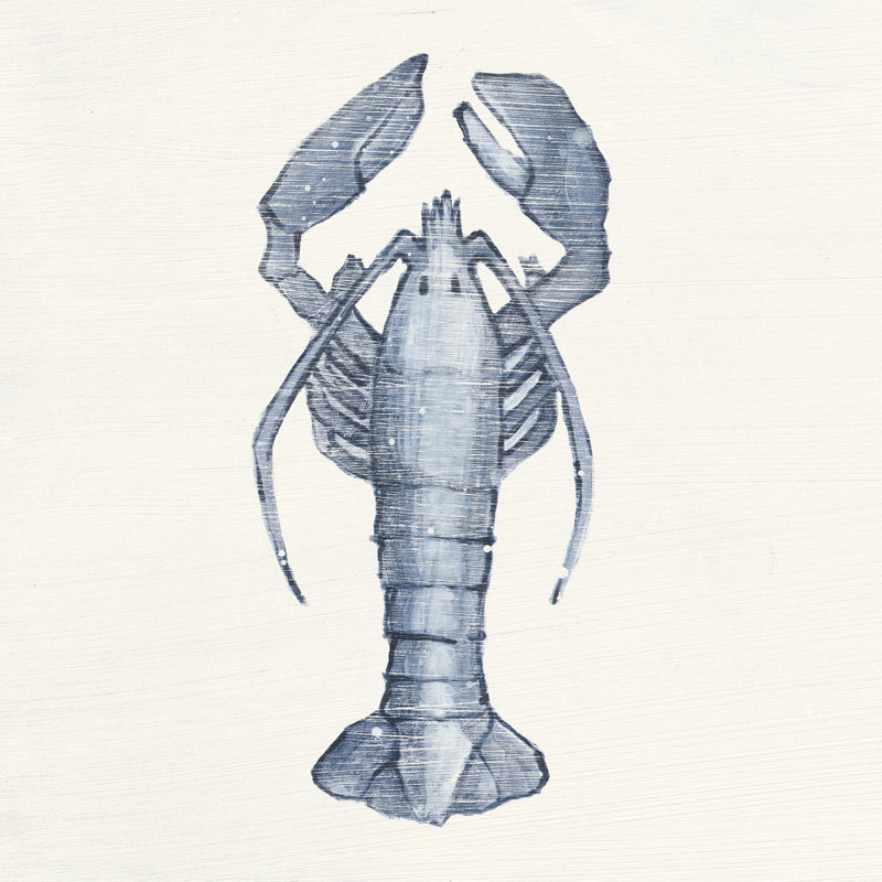 Lobster 1 Piece Wrapped Canvas Painting, 91cm H x 91cm W