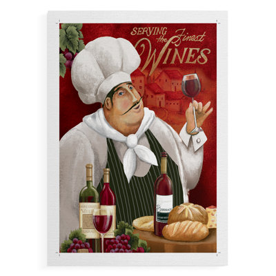 Finest Wine Chef - Impression sur toile seulement - NON CADRE