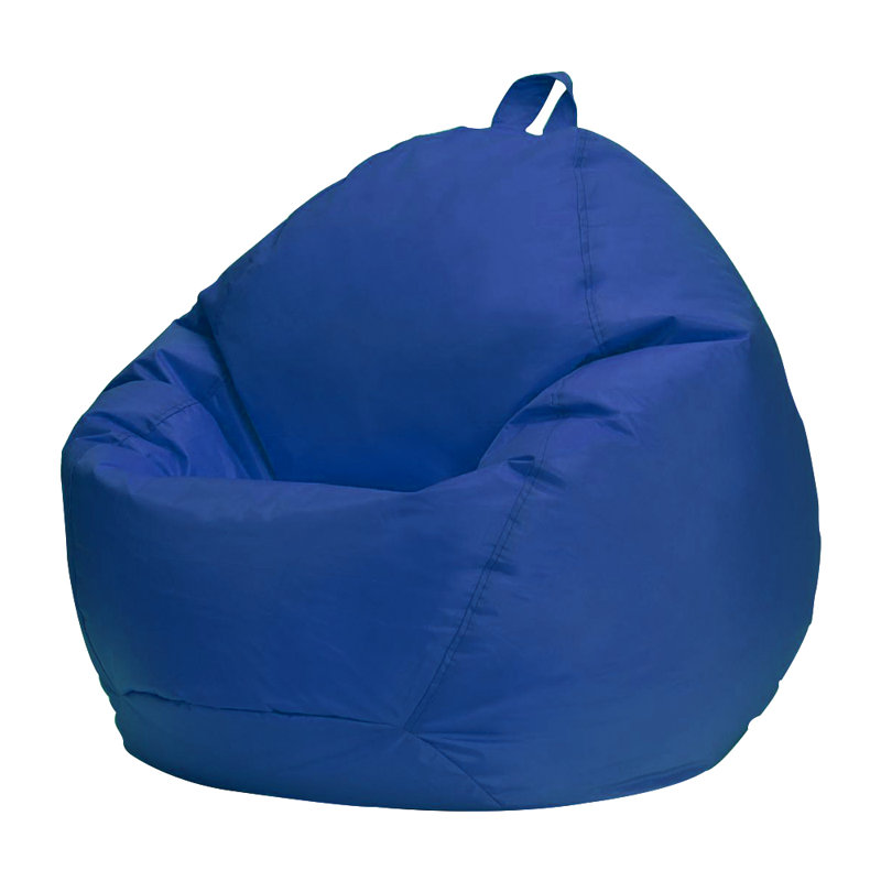Grand coussin à billes, 100 % polyester bleu