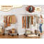 Clothes Rack Heavy Duty Clothing Rack With Wheels Portable Closet For Hanging Clothes Loads 650 Lbs