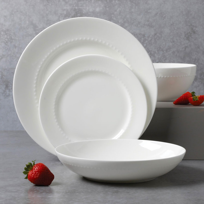 16 Piece Bone China Dinnerware Set - Service for 4
