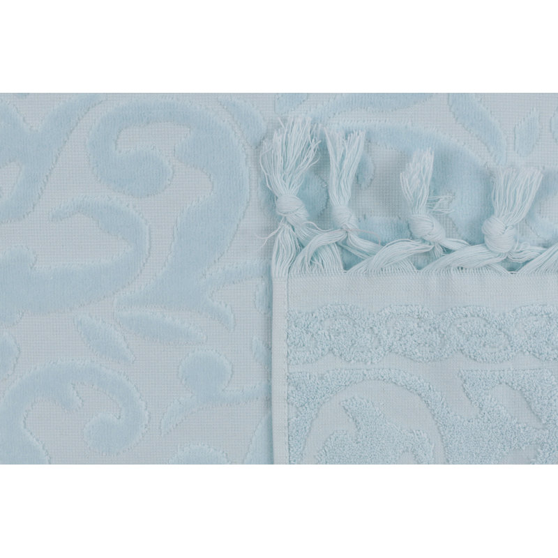 Ensemble de 2 serviettes 100% coton Letts, Bleu