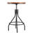 Kapresha Pine Round Solid Wood Top Metal Base Dining Table
