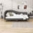 Upholstered Daybed with Headboard Armrest and Support Legs-1357034523-1357034521