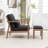 Juntier Upholstered Armchair With Ottoman-492538605