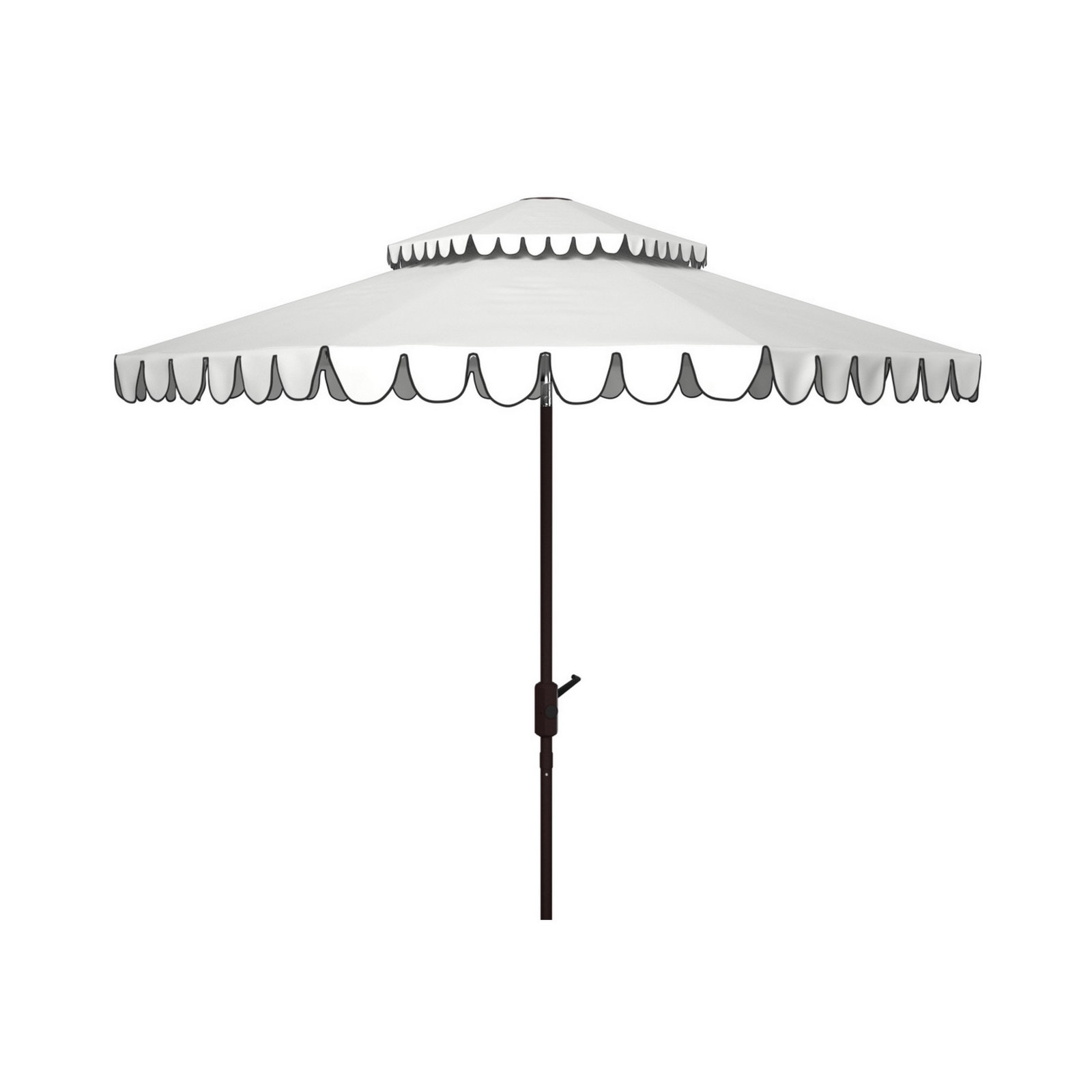 Alfie 108'' Outdoor Umbrella, Ivory/White