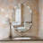  Beveled Edge Bathroom Vanity Mirror, Frameless, Shatterproof Wall Mounted Mirror, Oval-1485323808