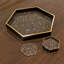 LLB- Hexagon tray - Roxy Leopard