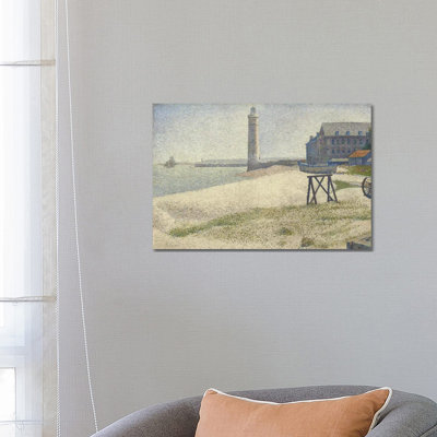The Lighthouse At Honfleur by Georges Seurat - Wrapped Canvas Painting