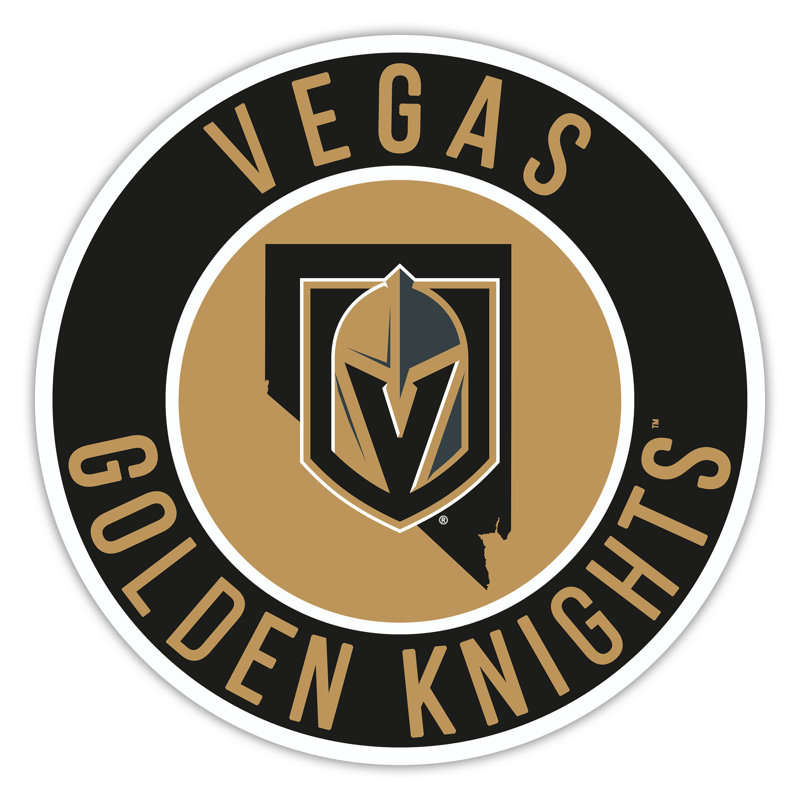 Golden Knights Bright Line - 16" Circle With State
