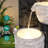 39.8" Multilayer Sand-Textured Water Fountain with LED Lights, Polyresin Cascading Waterfall Decor, Weather-Resistant Outdoor Feature for Garden or Patio