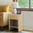 Rattan Accent Side Table with Drawer