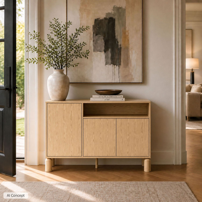 LINDEN Sideboard with Open Shelf