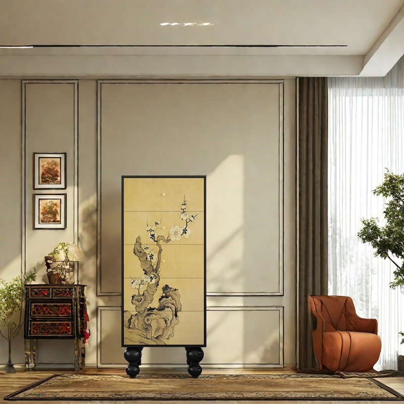 Nouveau cabinet d'appoint rétro de style chinois